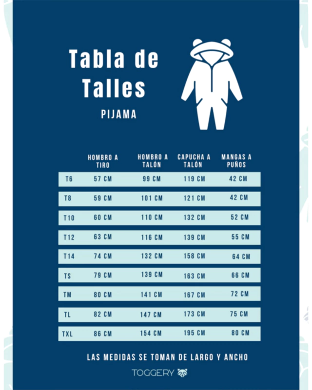 Tabla Pijamas