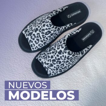 Pantuflas Abiertas Animal Print Solanas